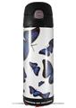 Skin Decal Wrap for Thermos Funtainer 16oz Bottle Butterflies Blue (BOTTLE NOT INCLUDED) by WraptorSkinz
