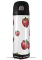 Skin Decal Wrap for Thermos Funtainer 16oz Bottle Strawberries on White (BOTTLE NOT INCLUDED) by WraptorSkinz