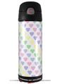 Skin Decal Wrap for Thermos Funtainer 16oz Bottle Pastel Hearts on White (BOTTLE NOT INCLUDED) by WraptorSkinz