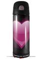Skin Decal Wrap for Thermos Funtainer 16oz Bottle Glass Heart Grunge Hot Pink (BOTTLE NOT INCLUDED) by WraptorSkinz