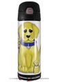 Skin Decal Wrap for Thermos Funtainer 16oz Bottle Puppy Dogs on White (BOTTLE NOT INCLUDED) by WraptorSkinz
