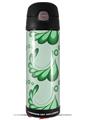 Skin Decal Wrap for Thermos Funtainer 16oz Bottle Petals Green (BOTTLE NOT INCLUDED) by WraptorSkinz