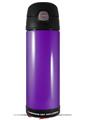 Skin Decal Wrap for Thermos Funtainer 16oz Bottle Solids Collection Purple (BOTTLE NOT INCLUDED) by WraptorSkinz