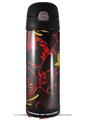 Skin Decal Wrap for Thermos Funtainer 16oz Bottle Twisted Garden Red and Yellow (BOTTLE NOT INCLUDED) by WraptorSkinz