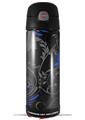 Skin Decal Wrap for Thermos Funtainer 16oz Bottle Twisted Garden Gray and Blue (BOTTLE NOT INCLUDED) by WraptorSkinz