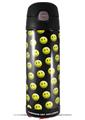 Skin Decal Wrap for Thermos Funtainer 16oz Bottle Smileys on Black (BOTTLE NOT INCLUDED) by WraptorSkinz