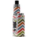 Skin Decal Wraps for Smok AL85 Alien Baby Zig Zag Colors 01 VAPE NOT INCLUDED