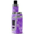 Skin Decal Wraps for Smok AL85 Alien Baby Triangle Mosaic Purple VAPE NOT INCLUDED