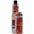 Skin Decal Wraps for Smok AL85 Alien Baby Flaming Fire Skull Orange VAPE NOT INCLUDED