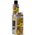 Skin Decal Wraps for Smok AL85 Alien Baby Flaming Fire Skull Yellow VAPE NOT INCLUDED