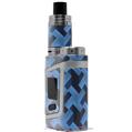 Skin Decal Wraps for Smok AL85 Alien Baby Retro Houndstooth Blue VAPE NOT INCLUDED