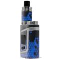 Skin Decal Wraps for Smok AL85 Alien Baby HEX Blue VAPE NOT INCLUDED