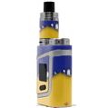 Skin Decal Wraps for Smok AL85 Alien Baby Ripped Colors Blue Yellow VAPE NOT INCLUDED