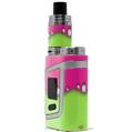 Skin Decal Wraps for Smok AL85 Alien Baby Ripped Colors Hot Pink Neon Green VAPE NOT INCLUDED