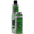 Skin Decal Wraps for Smok AL85 Alien Baby Scattered Skulls Green VAPE NOT INCLUDED