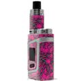 Skin Decal Wraps for Smok AL85 Alien Baby Scattered Skulls Hot Pink VAPE NOT INCLUDED