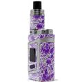 Skin Decal Wraps for Smok AL85 Alien Baby Scattered Skulls Purple VAPE NOT INCLUDED