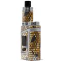 Skin Decal Wraps for Smok AL85 Alien Baby HEX Mesh Camo 01 Orange VAPE NOT INCLUDED