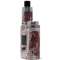 Skin Decal Wraps for Smok AL85 Alien Baby HEX Mesh Camo 01 Red VAPE NOT INCLUDED