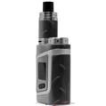 Skin Decal Wraps for Smok AL85 Alien Baby Diamond Plate Metal 02 Black VAPE NOT INCLUDED