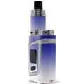 Skin Decal Wraps for Smok AL85 Alien Baby Smooth Fades White Blue VAPE NOT INCLUDED