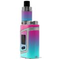 Skin Decal Wraps for Smok AL85 Alien Baby Smooth Fades Neon Teal Hot Pink VAPE NOT INCLUDED