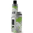 Skin Decal Wraps for Smok AL85 Alien Baby Halftone Splatter Green White VAPE NOT INCLUDED