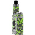 Skin Decal Wraps for Smok AL85 Alien Baby WraptorCamo Old School Camouflage Camo Lime Green VAPE NOT INCLUDED
