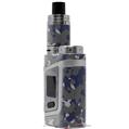 Skin Decal Wraps for Smok AL85 Alien Baby WraptorCamo Old School Camouflage Camo Blue Navy VAPE NOT INCLUDED