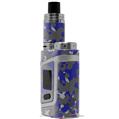 Skin Decal Wraps for Smok AL85 Alien Baby WraptorCamo Old School Camouflage Camo Blue Royal VAPE NOT INCLUDED