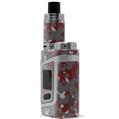 Skin Decal Wraps for Smok AL85 Alien Baby WraptorCamo Old School Camouflage Camo Red Dark VAPE NOT INCLUDED