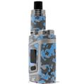 Skin Decal Wraps for Smok AL85 Alien Baby WraptorCamo Old School Camouflage Camo Blue Medium VAPE NOT INCLUDED