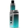 Skin Decal Wraps for Smok AL85 Alien Baby Smooth Fades Neon Teal Black VAPE NOT INCLUDED