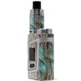 Skin Decal Wraps for Smok AL85 Alien Baby WraptorCamo Grassy Marsh Camo Neon Teal VAPE NOT INCLUDED