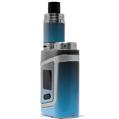 Skin Decal Wraps for Smok AL85 Alien Baby Smooth Fades Neon Blue Black VAPE NOT INCLUDED