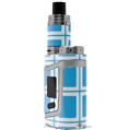 Skin Decal Wraps for Smok AL85 Alien Baby Squared Neon Blue VAPE NOT INCLUDED