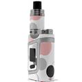 Skin Decal Wraps for Smok AL85 Alien Baby Lots of Dots Pink on White VAPE NOT INCLUDED