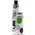 Skin Decal Wraps for Smok AL85 Alien Baby Lots of Dots Green on White VAPE NOT INCLUDED