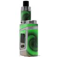 Skin Decal Wraps for Smok AL85 Alien Baby Alecias Swirl 01 Green VAPE NOT INCLUDED