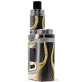 Skin Decal Wraps for Smok AL85 Alien Baby Metal Flames Yellow VAPE NOT INCLUDED