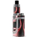 Skin Decal Wraps for Smok AL85 Alien Baby Metal Flames Red VAPE NOT INCLUDED