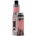 Skin Decal Wraps for Smok AL85 Alien Baby Big Kiss Lips Black on Pink VAPE NOT INCLUDED