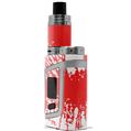Skin Decal Wraps for Smok AL85 Alien Baby Big Kiss Lips White on Red VAPE NOT INCLUDED