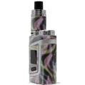 Skin Decal Wraps for Smok AL85 Alien Baby Neon Swoosh on Black VAPE NOT INCLUDED
