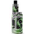 Skin Decal Wraps for Smok AL85 Alien Baby Alecias Swirl 02 Green VAPE NOT INCLUDED