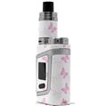 Skin Decal Wraps for Smok AL85 Alien Baby Pastel Butterflies Pink on White VAPE NOT INCLUDED