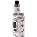 Skin Decal Wraps for Smok AL85 Alien Baby Pastel Butterflies Red on White VAPE NOT INCLUDED