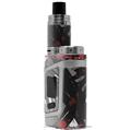 Skin Decal Wraps for Smok AL85 Alien Baby Abstract 02 Red VAPE NOT INCLUDED