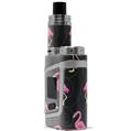 Skin Decal Wraps for Smok AL85 Alien Baby Flamingos on Black VAPE NOT INCLUDED