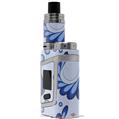 Skin Decal Wraps for Smok AL85 Alien Baby Petals Blue VAPE NOT INCLUDED